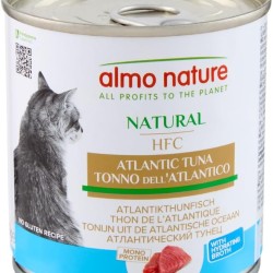 Almo Nature HFC Natural - Wet Food for Adult Cats - Atlantic Tuna - Human Grade, Gluten Free & Monoprotein - 280 g, Pack of 12 Almo Nature HFC Natural - Wet Food for Adult Cats - Atlantic Tuna - Human Grade, Gluten Free & Monoprotein - 280 g, Pack of 12