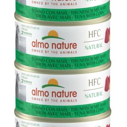 Almo Nature HFC Natural - Wet Food for Adult Cats - Tuna & Corn - Human Grade, Gluten Free - 6 x 70 g Almo Nature HFC Natural - Wet Food for Adult Cats - Tuna & Corn - Human Grade, Gluten Free - 6 x 70 g