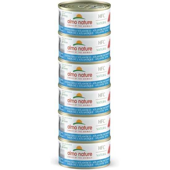 Almo Nature HFC Natural Megapack, Nassnahrung für Katzen - Atlantikthunfisch (6 Dosen x 70g) Almo Nature HFC Natural Megapack, Nassnahrung für Katzen - Atlantikthunfisch (6 Dosen x 70g)