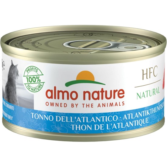 Almo Nature HFC Natural Megapack, Nassnahrung für Katzen - Atlantikthunfisch (6 Dosen x 70g) Almo Nature HFC Natural Megapack, Nassnahrung für Katzen - Atlantikthunfisch (6 Dosen x 70g)