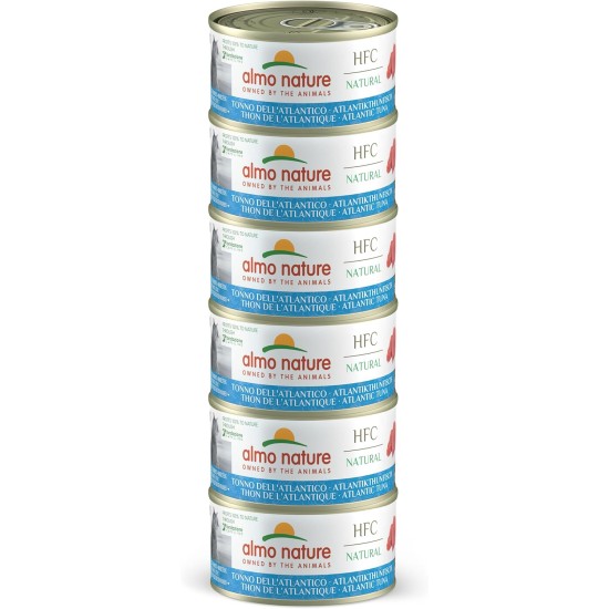 Almo Nature HFC Natural Megapack, Nassnahrung für Katzen - Atlantikthunfisch (6 Dosen x 70g) Almo Nature HFC Natural Megapack, Nassnahrung für Katzen - Atlantikthunfisch (6 Dosen x 70g)