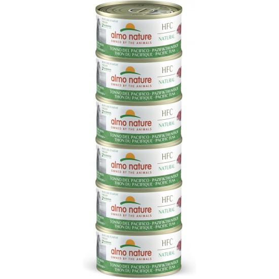 Almo Nature HFC Natural Megapack, Nassnahrung für Katzen - Pazifikthunfisch (6 Dosen x 70g) Almo Nature HFC Natural Megapack, Nassnahrung für Katzen - Pazifikthunfisch (6 Dosen x 70g)