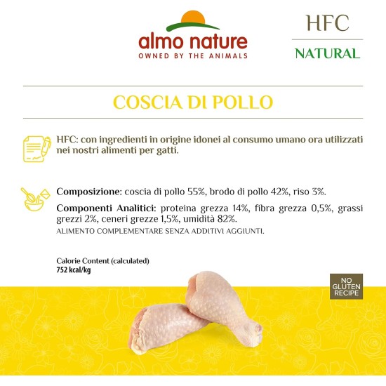Almo Nature HFC Natural Nassfutter für Erwachsene Katzen - Dose 150 g. Almo Nature HFC Natural Nassfutter für Erwachsene Katzen - Dose 150 g.