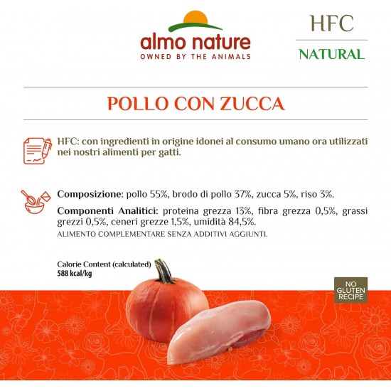 Almo Nature HFC Natural Nassfutter für Erwachsene Katzen - Dose 150 g. Almo Nature HFC Natural Nassfutter für Erwachsene Katzen - Dose 150 g.