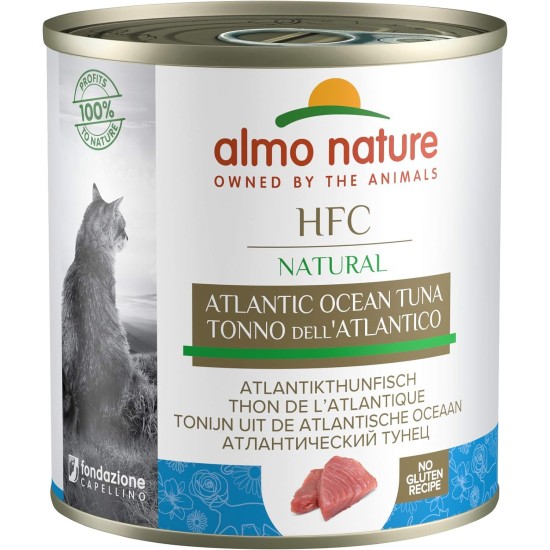 Almo Nature HFC Natural Wet Cat Food, Atlantic Tuna, Pack of 12 (12 x 280 g) Almo Nature HFC Natural Wet Cat Food, Atlantic Tuna, Pack of 12 (12 x 280 g)
