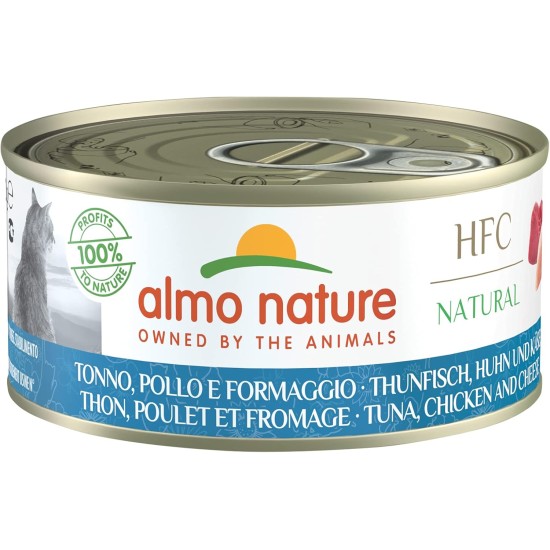 Almo Nature HFC Natural Wet Food for Adults Cats - Tin 150 g Almo Nature HFC Natural Wet Food for Adults Cats - Tin 150 g