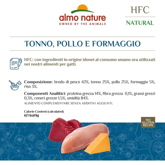 Almo Nature HFC Natural Wet Food for Adults Cats - Tin 150 g Almo Nature HFC Natural Wet Food for Adults Cats - Tin 150 g
