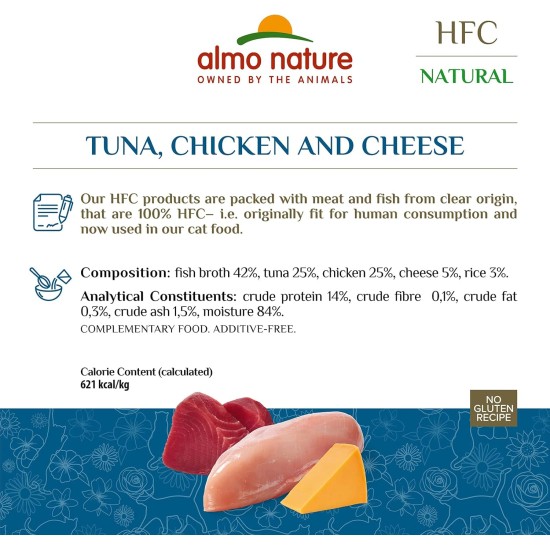 Almo Nature HFC Natural Wet Food for Adults Cats - Tin 150 g Almo Nature HFC Natural Wet Food for Adults Cats - Tin 150 g