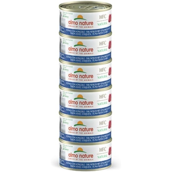 Almo Nature HFC Natural Wet Food for Cats - Tuna with Shells - 420 g (6 x 70 g) Almo Nature HFC Natural Wet Food for Cats - Tuna with Shells - 420 g (6 x 70 g)
