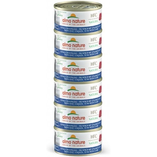 Almo Nature HFC Natural Wet Food for Cats - Tuna with Shells - 420 g (6 x 70 g) Almo Nature HFC Natural Wet Food for Cats - Tuna with Shells - 420 g (6 x 70 g)