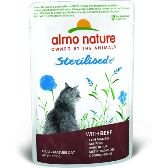 Almo Nature Holistic Sterilised Katzenfutter, Nassfutter für ausgewachsene Katzen mit Thunfisch. 30er Pack (30 x 70g) Almo Nature Holistic Sterilised Katzenfutter, Nassfutter für ausgewachsene Katzen mit Thunfisch. 30er Pack (30 x 70g)