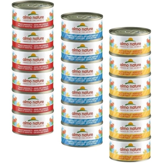 Almo Nature Mega Pack - Chicken and Shrimps 6 x 70g Cans Almo Nature Mega Pack - Chicken and Shrimps 6 x 70g Cans