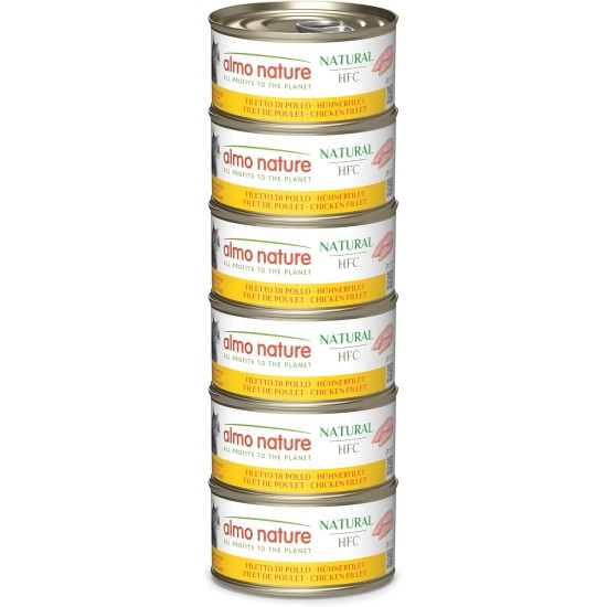 Almo Nature Megapack Wet Cat Food - Salmon and Chicken - Pack of 6 (6 x 70 g) Almo Nature Megapack Wet Cat Food - Salmon and Chicken - Pack of 6 (6 x 70 g)