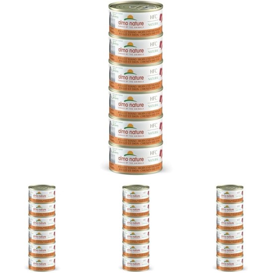 Almo Nature Megapack Wet Cat Food - Salmon and Chicken - Pack of 6 (6 x 70 g) Almo Nature Megapack Wet Cat Food - Salmon and Chicken - Pack of 6 (6 x 70 g)