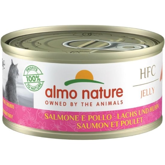 Almo Nature Megapack Wet Cat Food - Salmon and Chicken - Pack of 6 (6 x 70 g) Almo Nature Megapack Wet Cat Food - Salmon and Chicken - Pack of 6 (6 x 70 g)