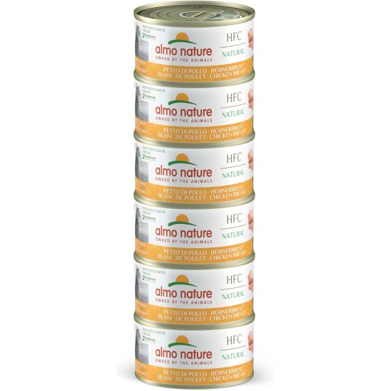 Almo Nature Megapack Wet Cat Food - Salmon and Chicken - Pack of 6 (6 x 70 g) Almo Nature Megapack Wet Cat Food - Salmon and Chicken - Pack of 6 (6 x 70 g)