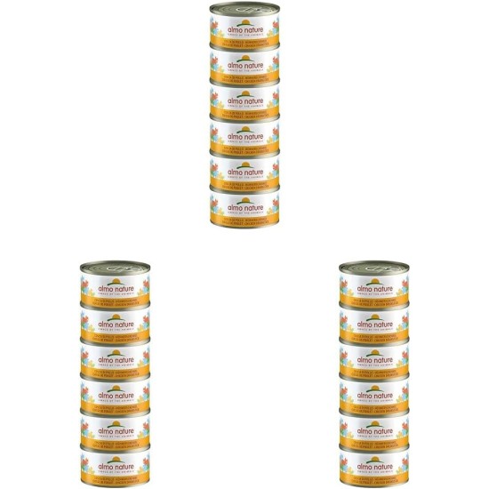 Almo Nature Megapack Wet Cat Food, Chicken Thigh, Pack of 6 (6 x 70 g) Almo Nature Megapack Wet Cat Food, Chicken Thigh, Pack of 6 (6 x 70 g)