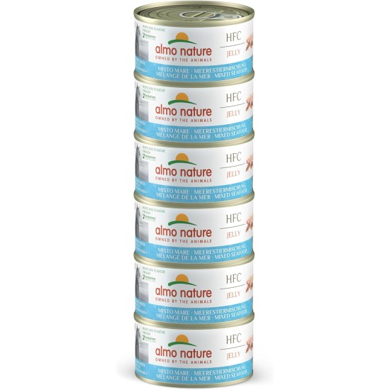 Almo Nature Megapack Wet Cat Food, Sea Animal Mix, Pack of 6 (6 x 70 g) Almo Nature Megapack Wet Cat Food, Sea Animal Mix, Pack of 6 (6 x 70 g)