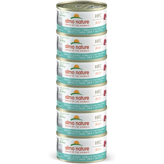 Almo Nature Megapack Wet Cat Food, Trout and Tuna, Pack of 6 (6 x 70 g) Almo Nature Megapack Wet Cat Food, Trout and Tuna, Pack of 6 (6 x 70 g)