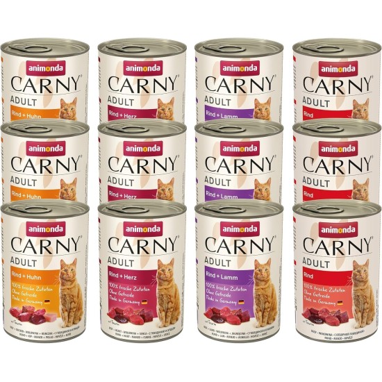 Animonda Carny Adult Cat Food - Wet food for adult cats, customisable Animonda Carny Adult Cat Food - Wet food for adult cats, customisable