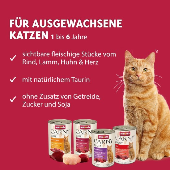 Animonda Carny Adult Cat Food - Wet food for adult cats, customisable Animonda Carny Adult Cat Food - Wet food for adult cats, customisable