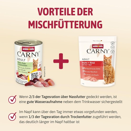 Animonda Carny Adult Cat Food - Wet food for adult cats, customisable Animonda Carny Adult Cat Food - Wet food for adult cats, customisable