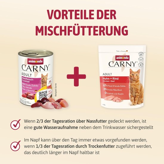 Animonda Carny Adult Cat Food - Wet food for adult cats, customisable Animonda Carny Adult Cat Food - Wet food for adult cats, customisable