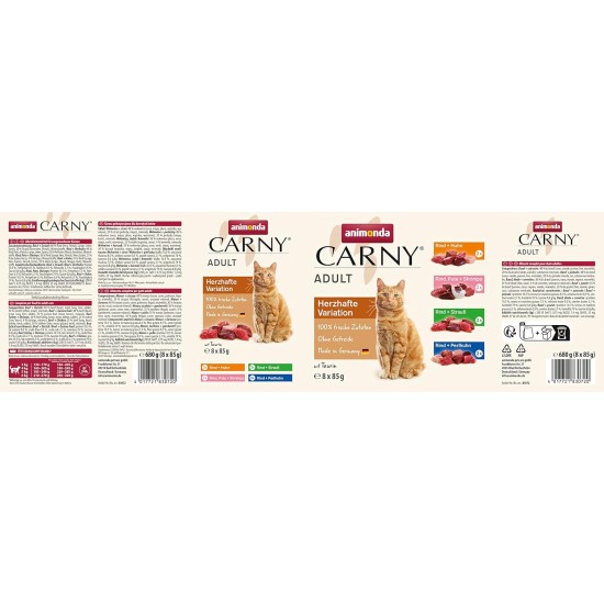 Animonda Carny Adult Cat Food - Wet food for adult cats, customisable Animonda Carny Adult Cat Food - Wet food for adult cats, customisable