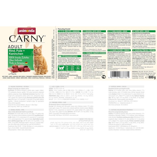 Animonda Carny Adult Cat Food - Wet food for adult cats, customisable Animonda Carny Adult Cat Food - Wet food for adult cats, customisable