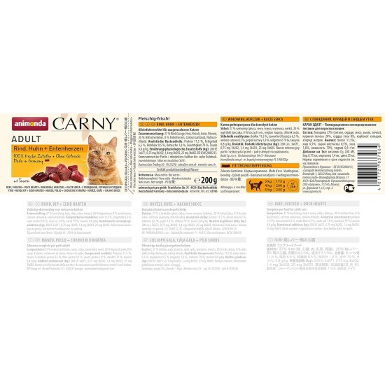 Animonda Carny Adult Cat Food - Wet food for adult cats, customisable Animonda Carny Adult Cat Food - Wet food for adult cats, customisable
