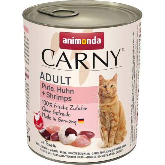 Animonda Carny Cat Adult Wet Food, Various Types, 6 x 800 g Animonda Carny Cat Adult Wet Food, Various Types, 6 x 800 g