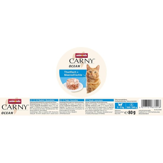 Animonda Carny Ocean Adult Cat Wet Food - Various Flavours Animonda Carny Ocean Adult Cat Wet Food - Various Flavours