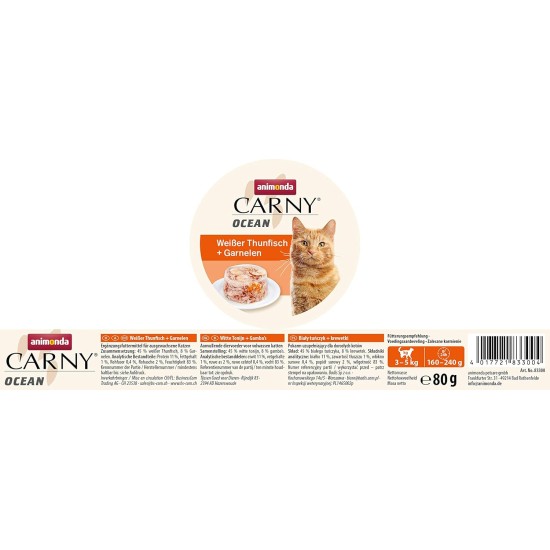 Animonda Carny Ocean Adult Cat Wet Food - Various Flavours Animonda Carny Ocean Adult Cat Wet Food - Various Flavours