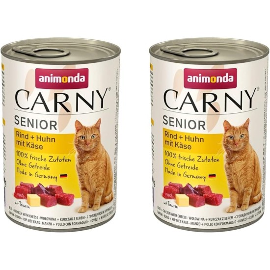 Animonda Carny Senior wet food, for older cats from 7 years, 6 x 400 g Animonda Carny Senior wet food, for older cats from 7 years, 6 x 400 g