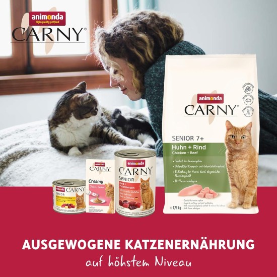 Animonda cat food Carny Senior beef + chicken with cheese, 6-pack (6 x 200 g) Animonda cat food Carny Senior beef + chicken with cheese, 6-pack (6 x 200 g)