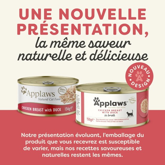 Applaws 100% Natural Premium Wet Cat Food Tuna Fillet in Broth - Pack of 24 x 156g Cans Applaws 100% Natural Premium Wet Cat Food Tuna Fillet in Broth - Pack of 24 x 156g Cans