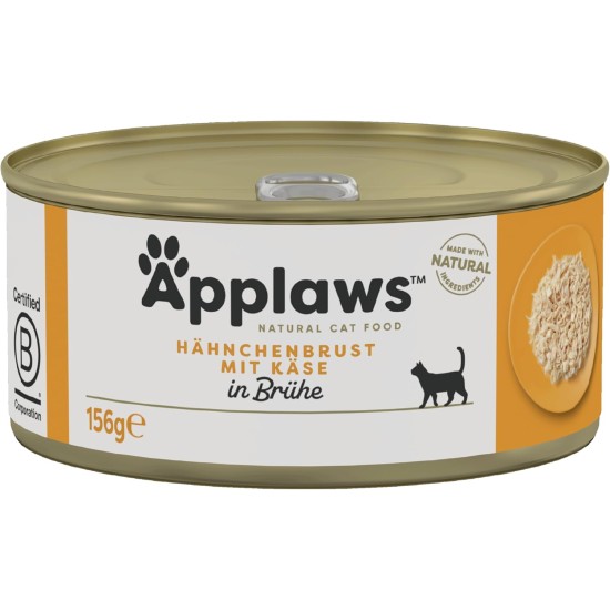 Applaws 100% Natural Premium Wet Cat Food Tuna Fillet in Broth - Pack of 24 x 156g Cans Applaws 100% Natural Premium Wet Cat Food Tuna Fillet in Broth - Pack of 24 x 156g Cans