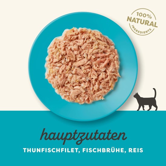 Applaws 100% Natural Premium Wet Cat Food Tuna Fillet in Broth - Pack of 24 x 156g Cans Applaws 100% Natural Premium Wet Cat Food Tuna Fillet in Broth - Pack of 24 x 156g Cans
