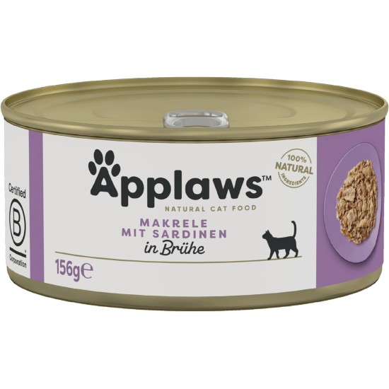 Applaws 100% Natural Premium Wet Cat Food Tuna Fillet in Broth - Pack of 24 x 156g Cans Applaws 100% Natural Premium Wet Cat Food Tuna Fillet in Broth - Pack of 24 x 156g Cans