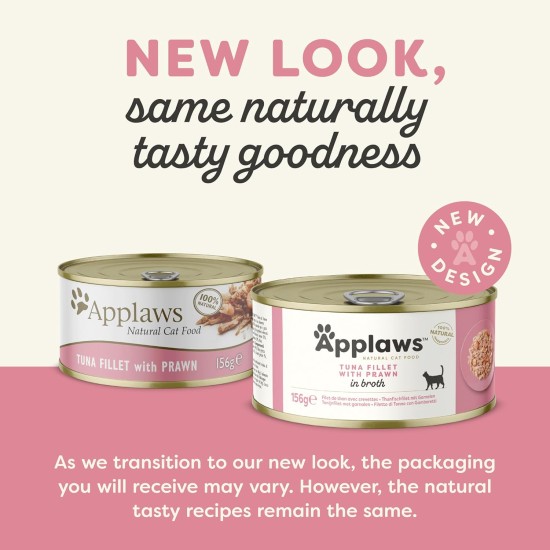 Applaws 100% Natural Premium Wet Cat Food in Broth for Adult Cats - Tuna, Chicken, Sea Fish Mixed Selection in Broth - Pack of 12 x 70g Cans Applaws 100% Natural Premium Wet Cat Food in Broth for Adult Cats - Tuna, Chicken, Sea Fish Mixed Selection in Broth - Pack of 12 x 70g Cans