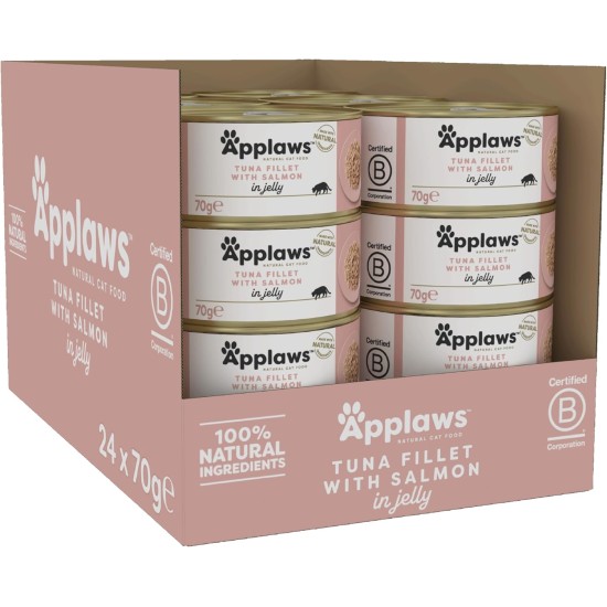 Applaws 100% Natural Premium Wet Cat Food in Broth for Adult Cats - Tuna, Chicken, Sea Fish Mixed Selection in Broth - Pack of 12 x 70g Cans Applaws 100% Natural Premium Wet Cat Food in Broth for Adult Cats - Tuna, Chicken, Sea Fish Mixed Selection in Broth - Pack of 12 x 70g Cans