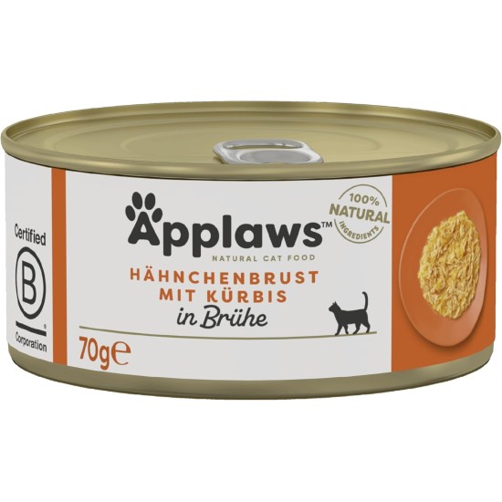 Applaws 100% Natural Premium Wet Cat Food in Broth for Adult Cats - Tuna, Chicken, Sea Fish Mixed Selection in Broth - Pack of 12 x 70g Cans Applaws 100% Natural Premium Wet Cat Food in Broth for Adult Cats - Tuna, Chicken, Sea Fish Mixed Selection in Broth - Pack of 12 x 70g Cans