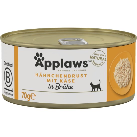 Applaws 100% Natural Premium Wet Cat Food in Broth for Adult Cats - Tuna, Chicken, Sea Fish Mixed Selection in Broth - Pack of 12 x 70g Cans Applaws 100% Natural Premium Wet Cat Food in Broth for Adult Cats - Tuna, Chicken, Sea Fish Mixed Selection in Broth - Pack of 12 x 70g Cans