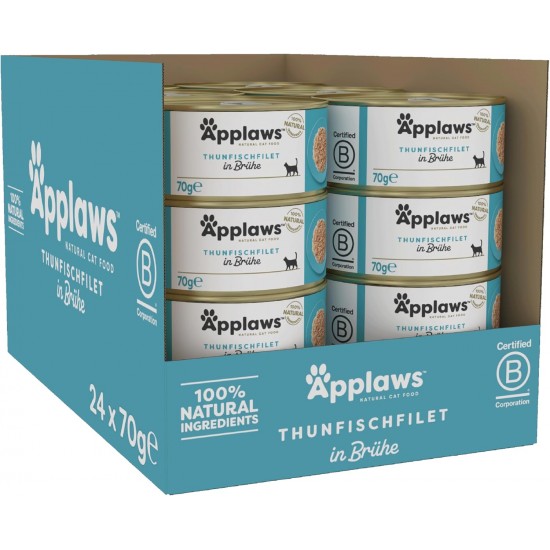 Applaws 100% Natural Wet Adult Cat Food Chicken Breast with Shrimp in Broth 24×70g Cans Applaws 100% Natural Wet Adult Cat Food Chicken Breast with Shrimp in Broth 24×70g Cans