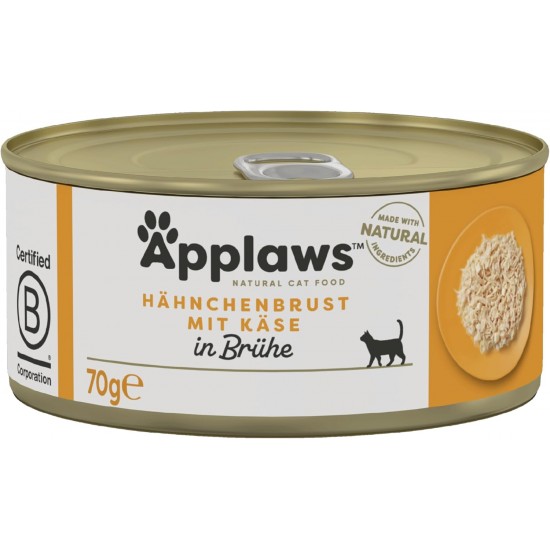 Applaws 100% Natural Wet Adult Cat Food Chicken Breast with Shrimp in Broth 24×70g Cans Applaws 100% Natural Wet Adult Cat Food Chicken Breast with Shrimp in Broth 24×70g Cans