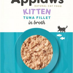 Applaws 100% Natural Wet Food for Kittens, Tuna Fillet in Broth - Pack of 12 x 50g Bags Applaws 100% Natural Wet Food for Kittens, Tuna Fillet in Broth - Pack of 12 x 50g Bags