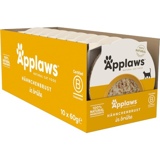 Applaws Cat Food - Tuna Fillet & Crab Pots - 10 x 60g Applaws Cat Food - Tuna Fillet & Crab Pots - 10 x 60g
