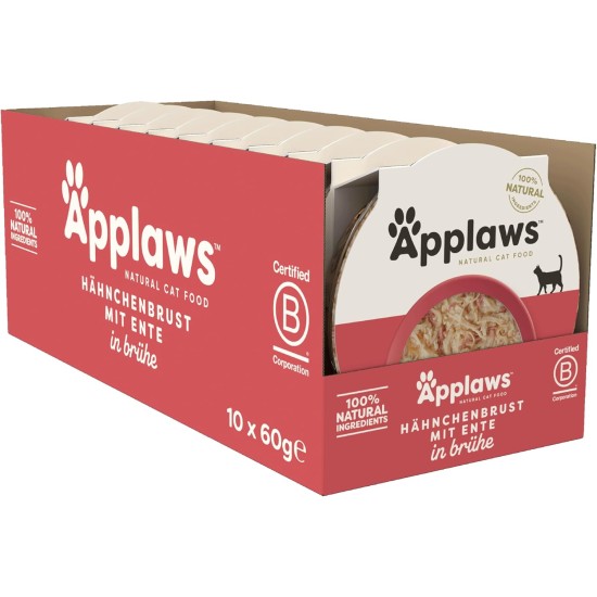 Applaws Cat Food - Tuna Fillet & Crab Pots - 10 x 60g Applaws Cat Food - Tuna Fillet & Crab Pots - 10 x 60g
