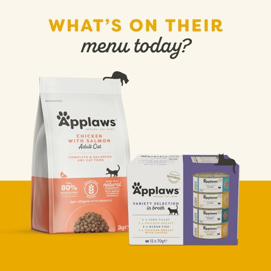 Applaws Cat Food Pouch Tuna Wholemeat with Salmon in Jelly 16 x 70 g Applaws Cat Food Pouch Tuna Wholemeat with Salmon in Jelly 16 x 70 g