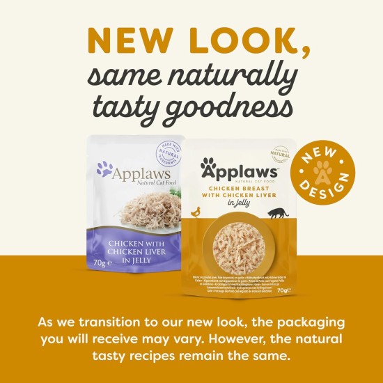 Applaws Cat Food Pouch Tuna Wholemeat with Salmon in Jelly 16 x 70 g Applaws Cat Food Pouch Tuna Wholemeat with Salmon in Jelly 16 x 70 g